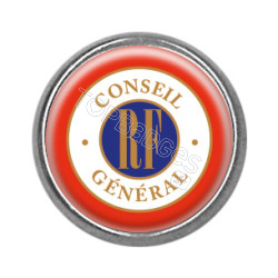 Pin's rond chromé : Conseil général