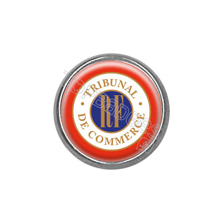 Pin's rond chromé : Tribunal de commerce