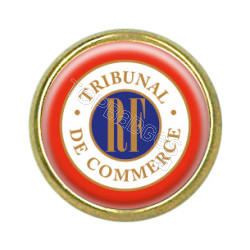 Pin's rond doré : Tribunal de commerce