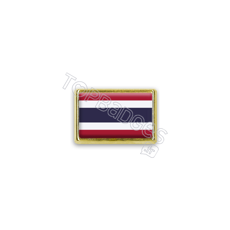 Pins rectangle : Drapeau Thaïlande