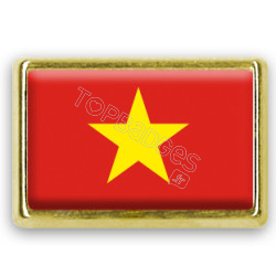 Pins rectangle : Drapeau Vietnam