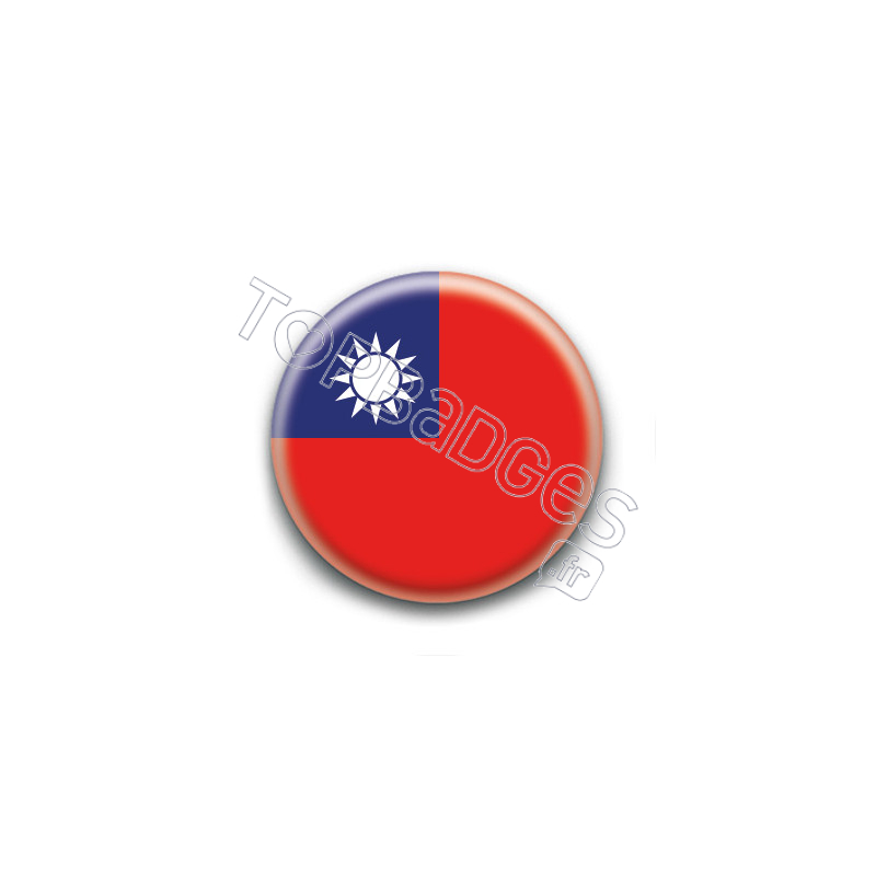Badge : Drapeau Taïwan