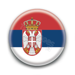 Badge : Drapeau Serbie