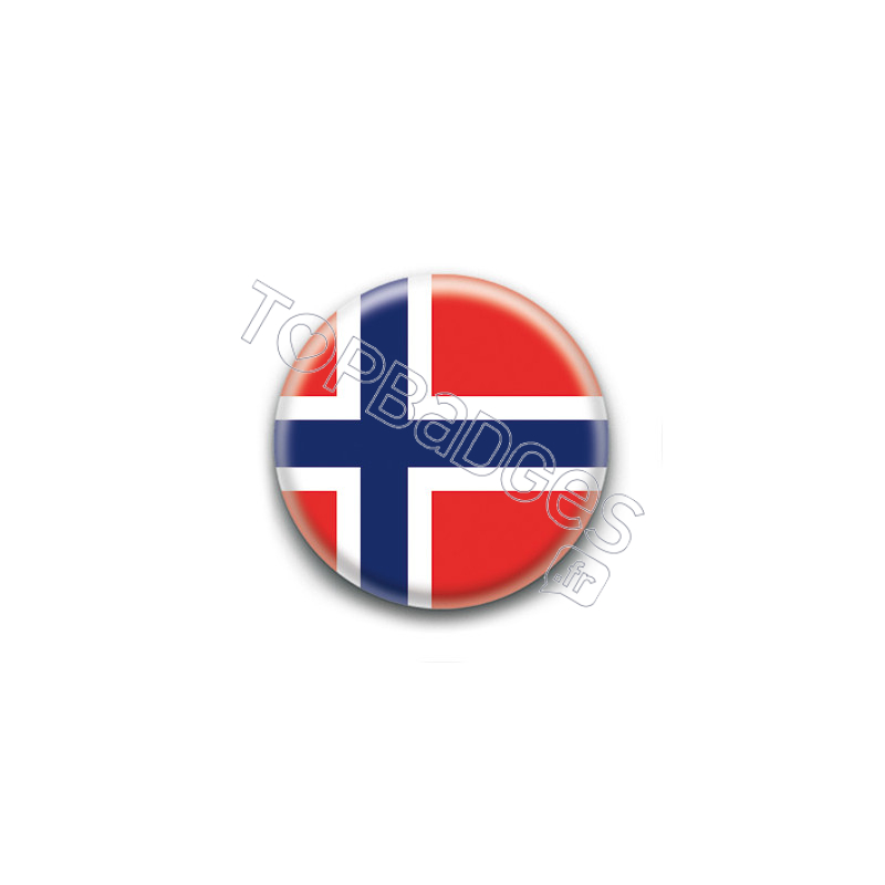 Badge : Drapeau Norvège