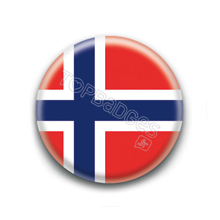 Badge : Drapeau Norvège