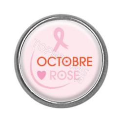 Pins rond : Octobre Rose