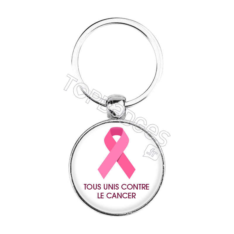 Porte-clés : Tous unis contre le cancer