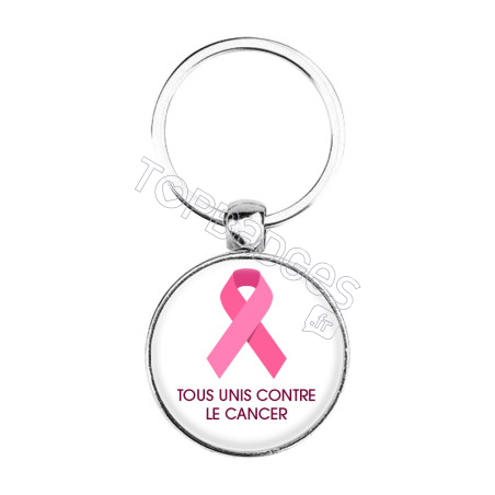 Porte-clés : Tous unis contre le cancer