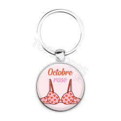 Porte-clés : Octobre rose