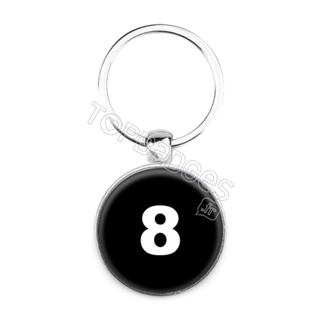 Porte-clés : Numéro 8