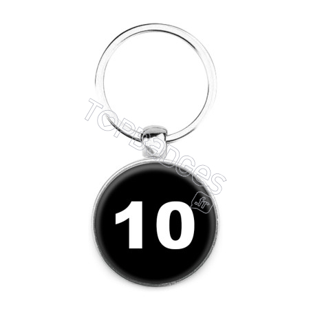 Porte-clés : Numéro 10