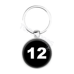 Porte-clés : Numéro 12