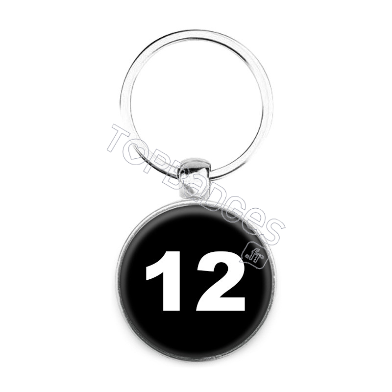 Porte-clés : Numéro 12