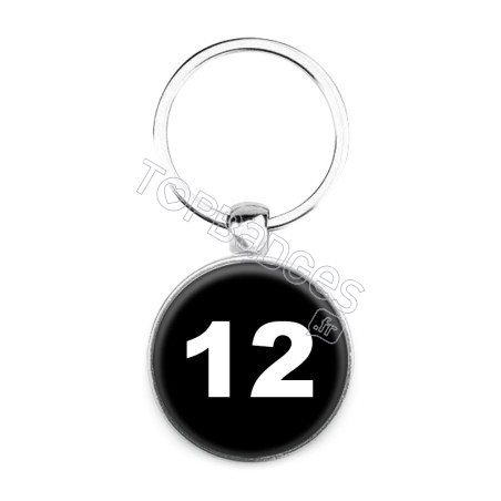 Porte-clés : Numéro 12
