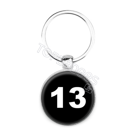 Porte-clés : Numéro 13