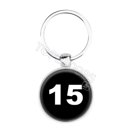 Porte-clés : Numéro 15