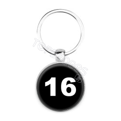 Porte-clés : Numéro 16