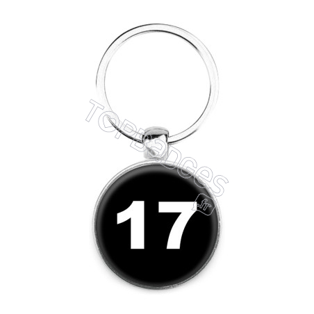 Porte-clés : Numéro 17