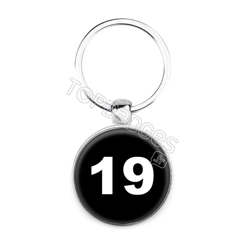 Porte-clés : Numéro 19