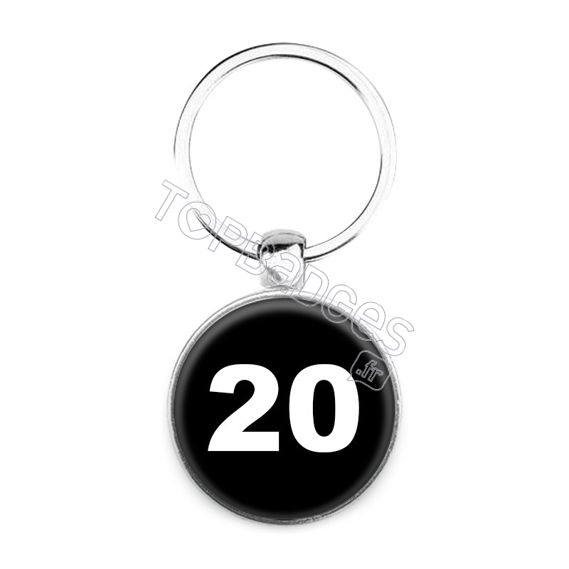 Porte-clés : Numéro 20