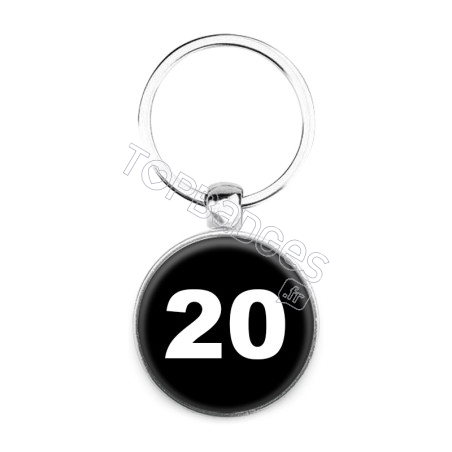 Porte-clés : Numéro 20