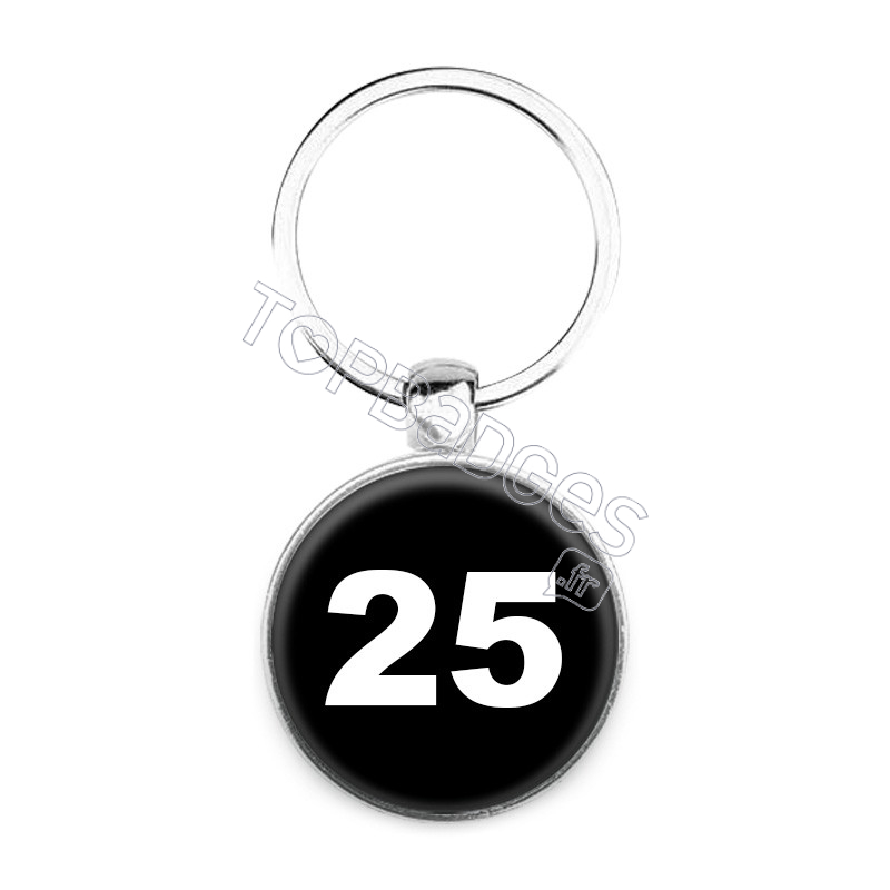 Porte-clés : Numéro 25
