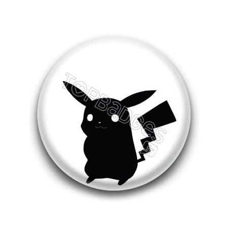 Badge Pikachu Noir