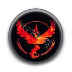 Badge Equipe Rouge Bravoure (Pokemon Feu)