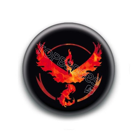 Badge Equipe Rouge Bravoure (Pokemon Feu)