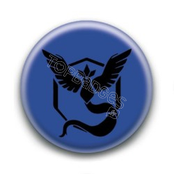 Badge Equipe Bleue Sagesse (Fond Bleu)