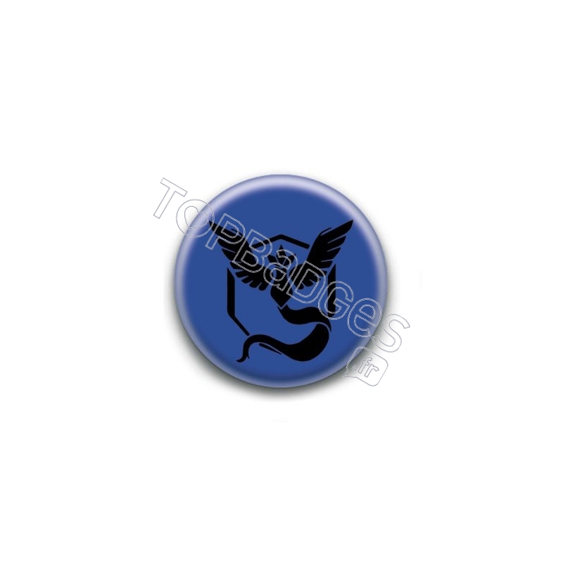 Badge Equipe Bleue Sagesse (Fond Bleu)