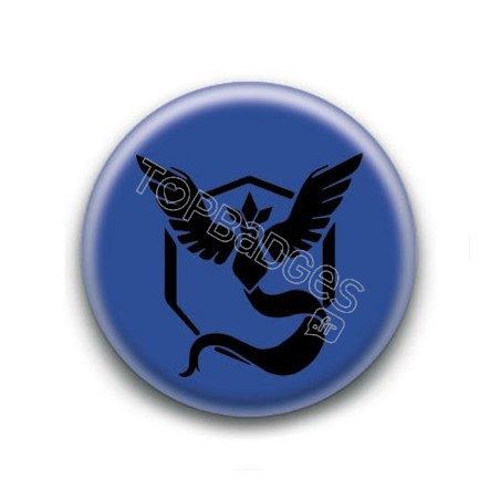 Badge Equipe Bleue Sagesse (Fond Bleu)