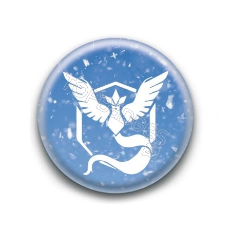 Badge Equipe Bleue Sagesse (Fond Glace)