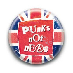 Badge Punks Not Dead - England