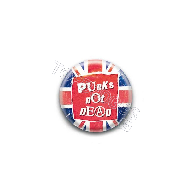Badge Punks Not Dead - England