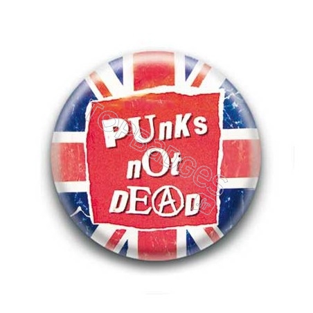 Badge Punks Not Dead - England
