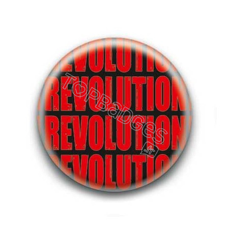 Badge Revolution rouge