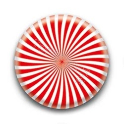 Badge effet d'optique rouge