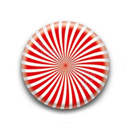 Badge effet d'optique rouge