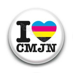 Badge I Love CMJN