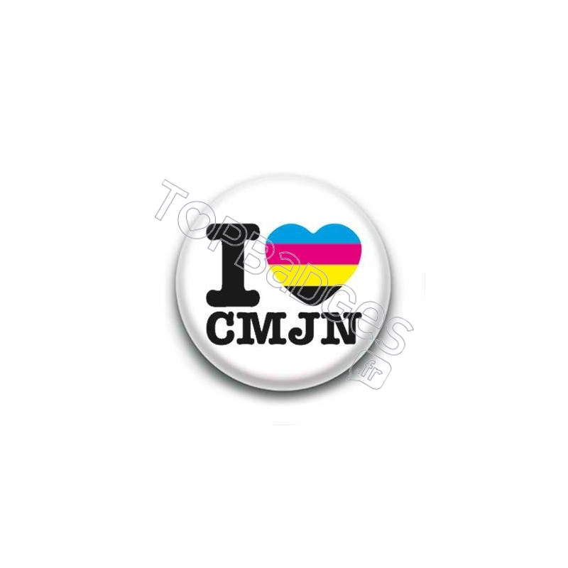 Badge I Love CMJN
