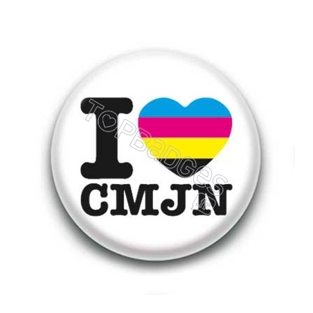 Badge I Love CMJN
