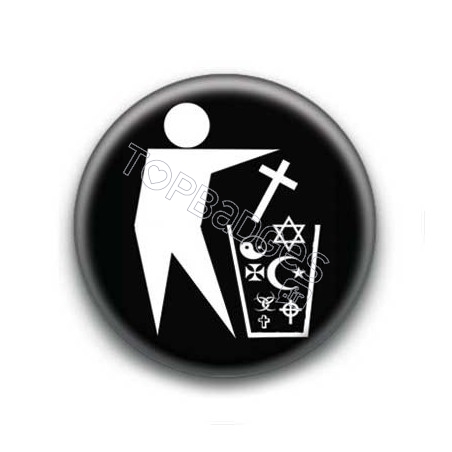 Badge religion trashes