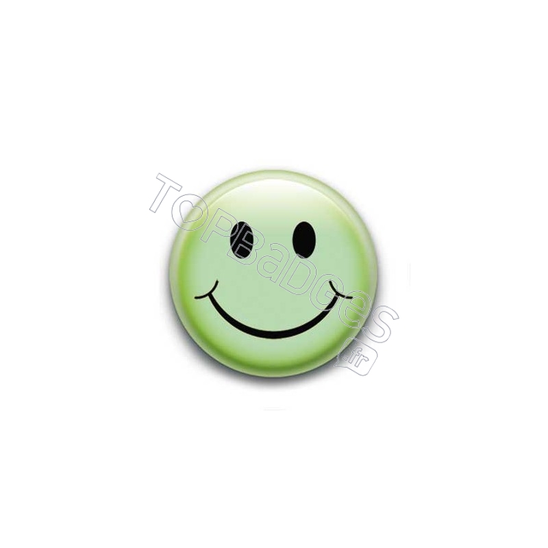 Badge : Smiley vert