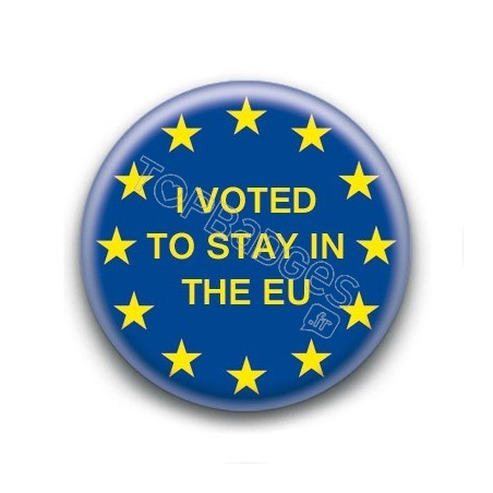 Badge Europe I voted to stay in the EU