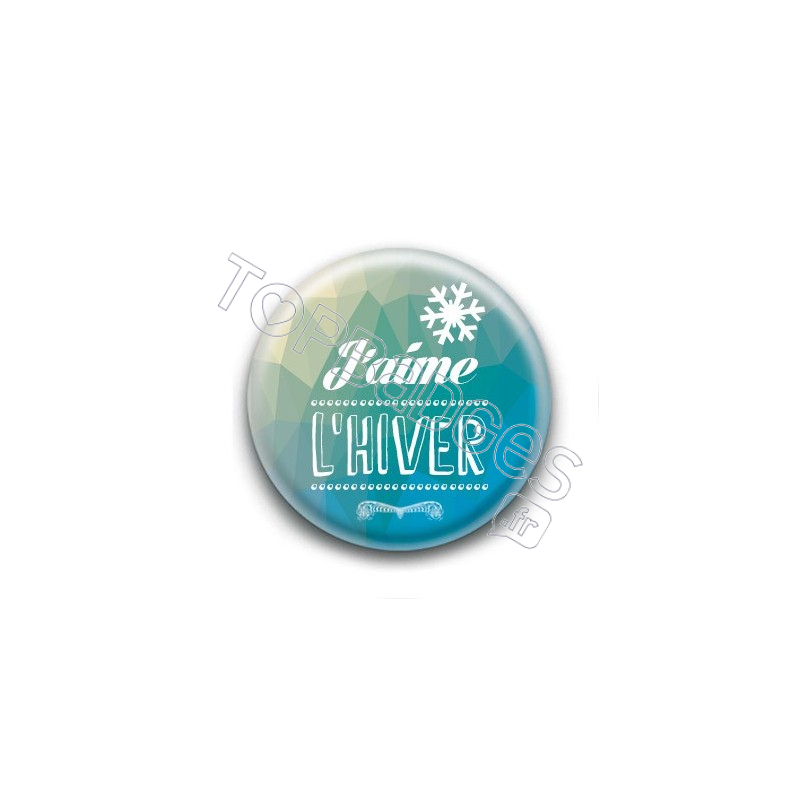 Badge : J'aime l'hiver