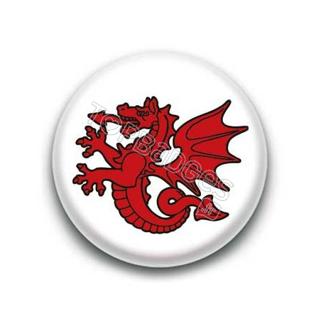 Badge Symbole Dragon Rouge Breton