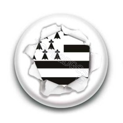 Badge Déchirure Drapeau Breton