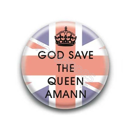 Badge : God save the queen amann