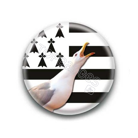 Badge Mouette Bretonne